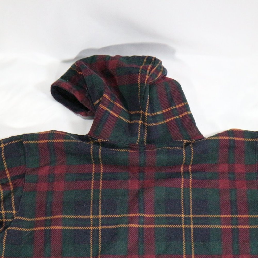 LAUREN RALPH LAUREN Plaid Petite Hooded Pullover Sz PS Petite Small - Picture 3 of 13